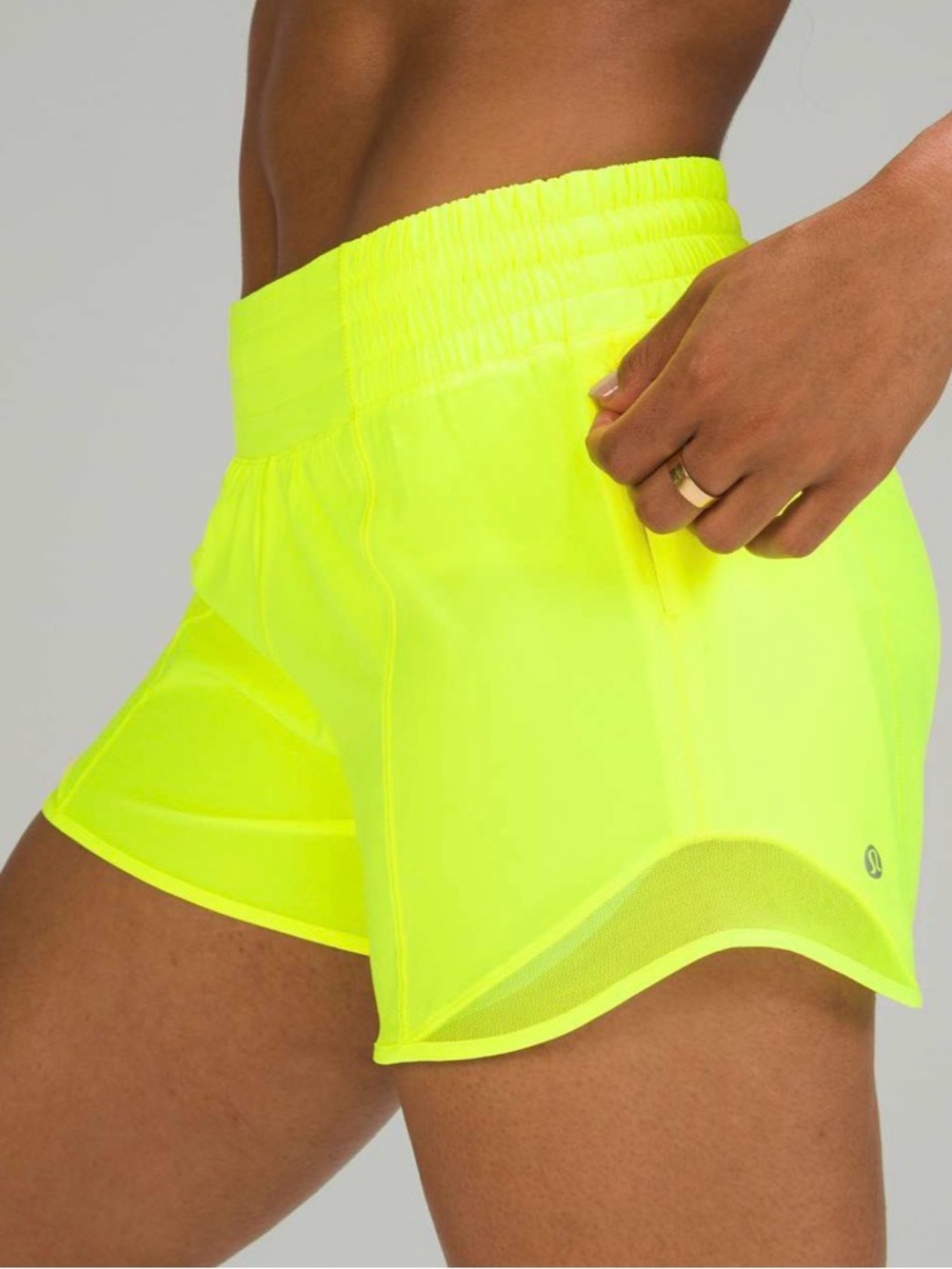 Lululemon Hotty Hot 4” Shorts HighLight Yellow Women's Athletic Shorts - 4